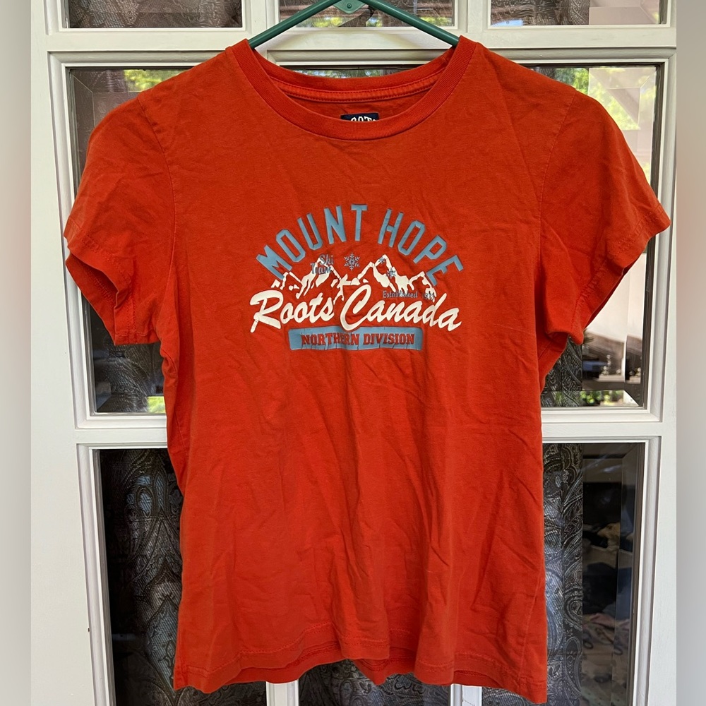 Orange Mount Hope (Ski Team) Roots Canada T-Shirt